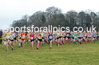 Girls under-13s Northern Cross Country Champs., Camp Hill Estate, Kirklington.  Photo: David T. Hewitson/Sports for All Pics